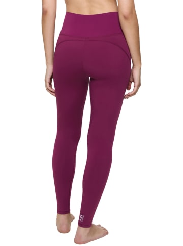 Legginsy sportowe w kolorze jagodowym