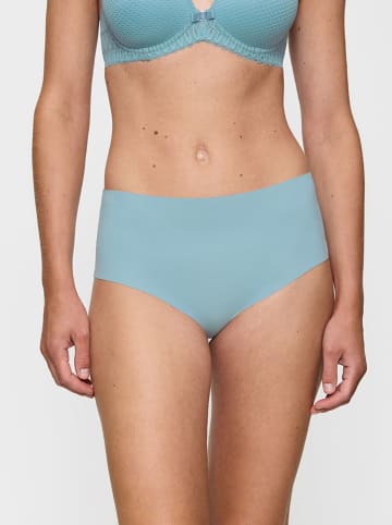 Pełne figi high waist w kolorze turkusowym
