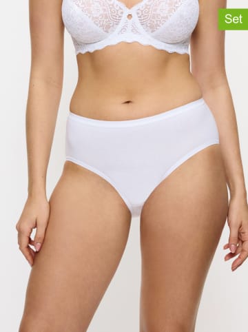 2er-Set: Taillenslips "Sense Of Cotton" in Weiß