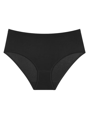 Figi high waist (2 pary) "Sense Of Cotton" w kolorze czarnym