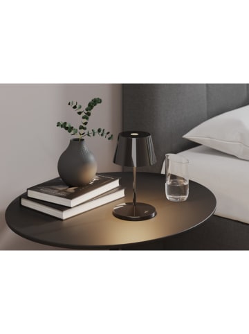 Oplaadbare led-tafellamp ''Seoul 2.0'' grijs - (H)20 x Ø 11 cm