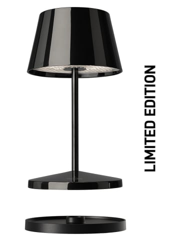Akumulatorowa lampa stołowa LED w kolorze czarnym - wys. 20 x Ø 11 cm