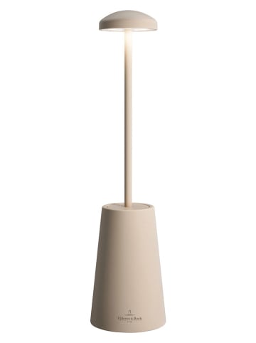 Akumulatorowa lampa stołowa LED "Siena" w kolorze beżowym - wys. 25 x Ø 5 cm