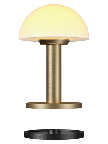 Oplaadbare led-tafellamp ''Bergamo'' goudkleurig - (H)18 x Ø 12,2 cm