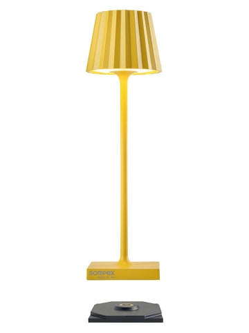 Oplaadbare led-tafellamp ''Troll Nano'' geel - (H)21 x Ø 6 cm