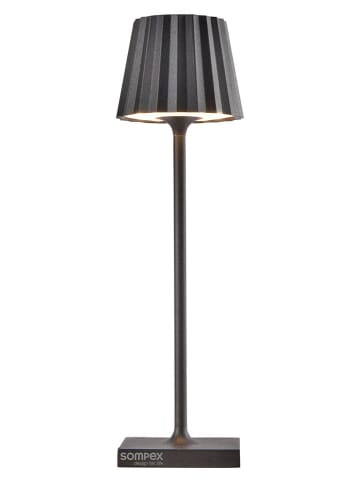 Akumulatorowa lampa stołowa LED w kolorze antracytowym - wys. 21 x Ø 6 cm