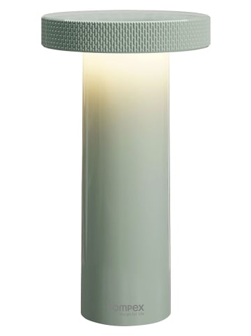 Akumulatorowa lampa stołowa LED w kolorze oliwkowym - wys. 16 x Ø 9 cm