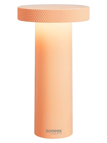 Akumulatorowa lampa stołowa LED w kolorze pomarańczowym - wys. 16 x Ø 9 cm
