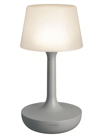 LED-Akku-Tischleuchte ''Ginn'' in Grau - (H)18 x Ø 9,4 cm
