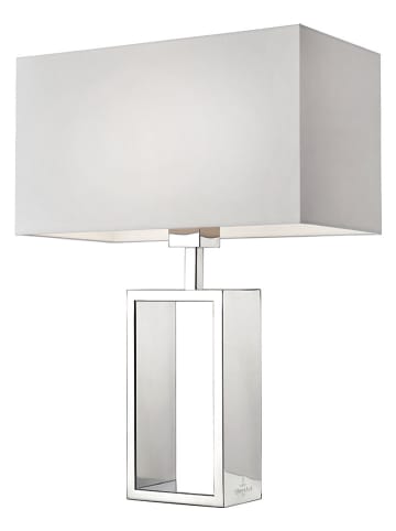 Tischleuchte ''Shanghai'' in Weiß/ Silber - (B)35 x (H)47 x (T)18 cm