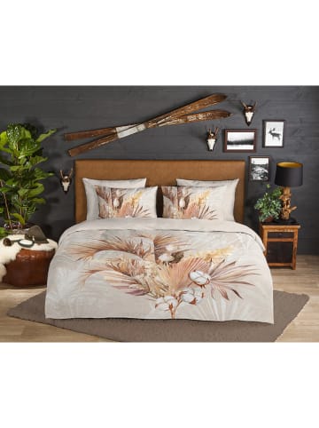 Flanell-Bettwäsche-Set "Gia" in Beige