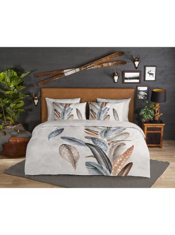 Flanell-Bettwäsche-Set "Eina" in Beige