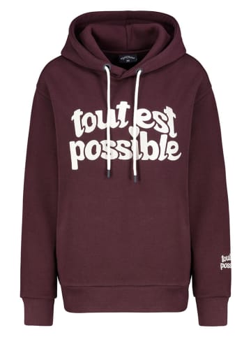 Hoodie in Bordeaux