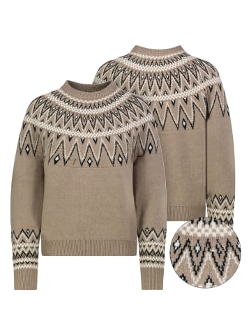 Sweter w kolorze szarobrązowym