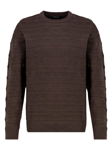 Sweter w kolorze ciemnobrązowym