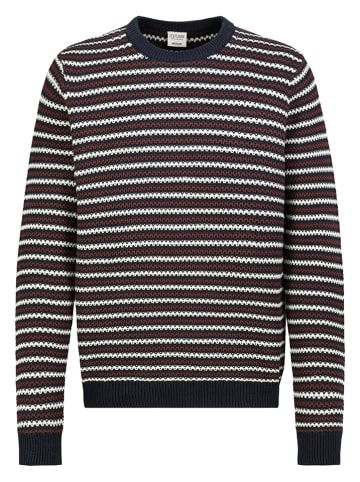 Sweter w kolorze czarno-brązowo-białym
