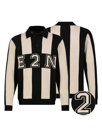 Sweter w kolorze czarno-kremowym