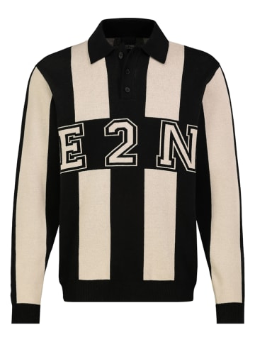 Sweter w kolorze czarno-kremowym