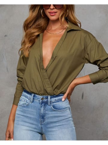 Bluzka w kolorze khaki