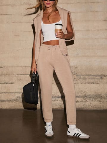 Sweathose in Beige