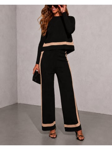 2-delige outfit zwart/beige