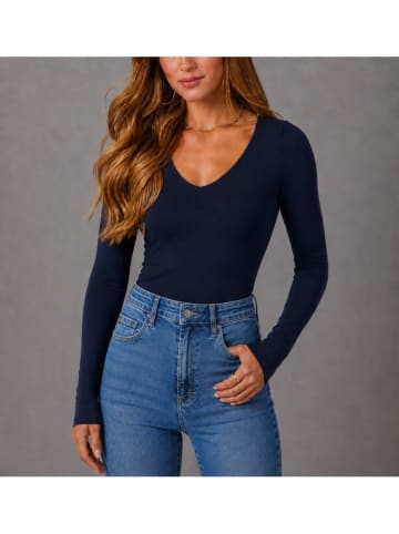 Longsleeve in Dunkelblau
