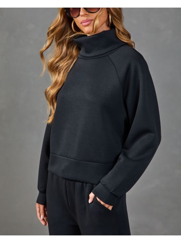 Sweatshirt in Schwarz
