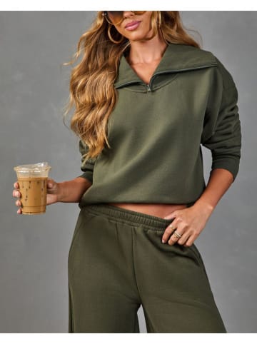 Sweatshirt in Khaki