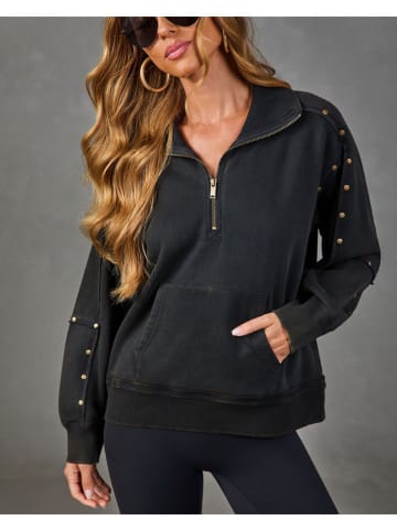 Sweatshirt in Schwarz