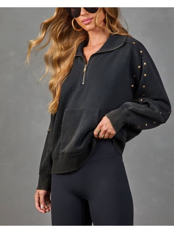 Sweatshirt in Schwarz