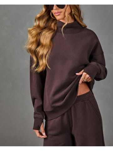 Bluza w kolorze ciemnobrązowym