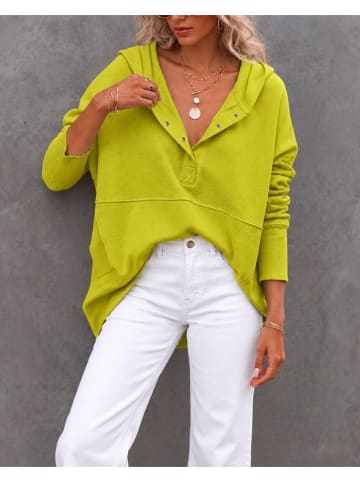 Hoodie in Limette