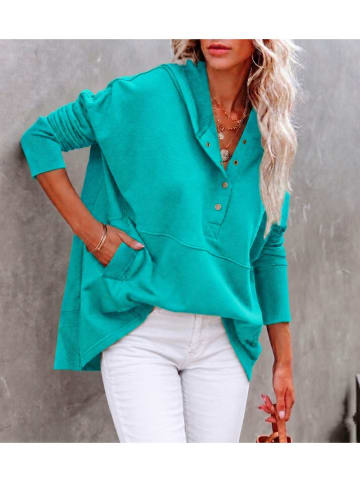 Bluza w kolorze turkusowym
