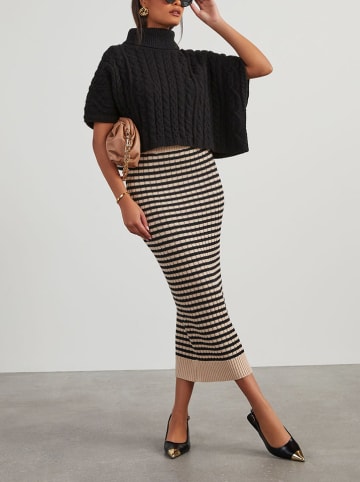 Rok beige/zwart