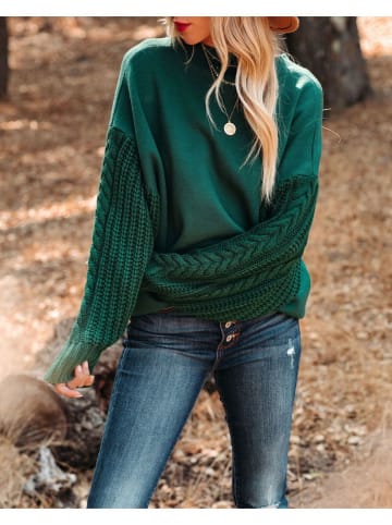 Sweter w kolorze zielonym