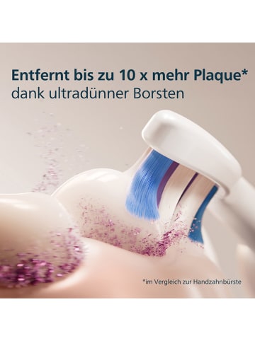 4er-Set: Ersatz-Bürstenköpfe "Sensitive" in Weiß