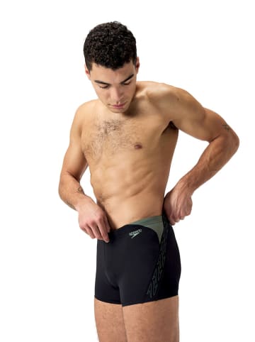 Badehose "Eco+ H-Boom" in Schwarz/ Khaki