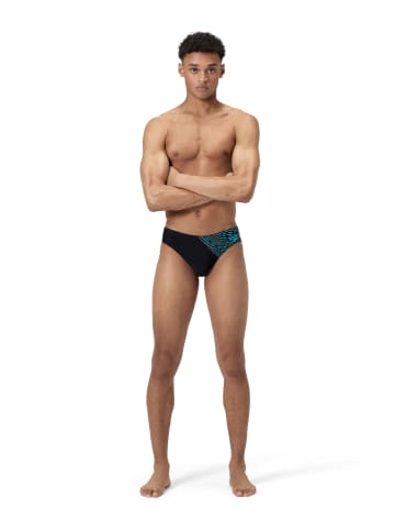 Badehose "Eco Medley" in Dunkelblau/ Türkis