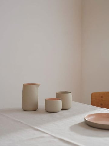 Kubki (2 szt.) "Emma" w kolorze beżowo-jasnoróżowym - 150 ml
