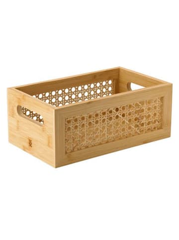 Aufbewahrungsbox ''Bamboo'' in Beige - (B)25 x (H)10 x (T)15 cm