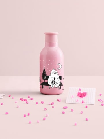 Butelka termiczna "I Love You" w kolorze jasnoróżowym - 500 ml