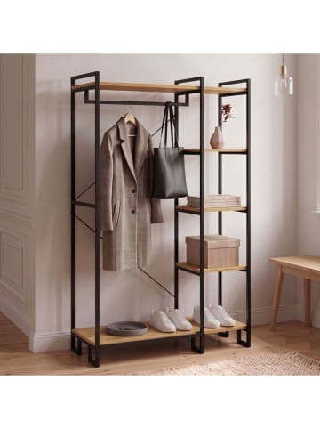 Garderobe "Aristo" in Beige/ Schwarz - (B)90 x (H)169 x (T)34 cm