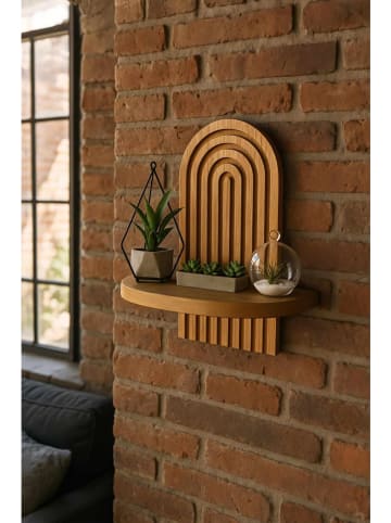 Wandregal in Natur - (B)20 x (H)35 x (T)13 cm