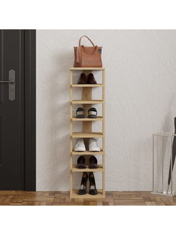 Schoenenrek "Ayka" beige - (B)29,6 x (H)110 x (D)29,6 cm