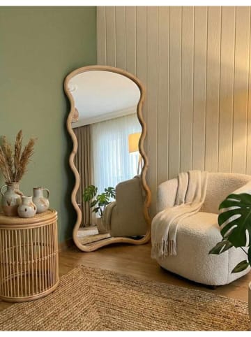 Spiegel "Dalga" in Beige - (B)80 x (H)180 cm