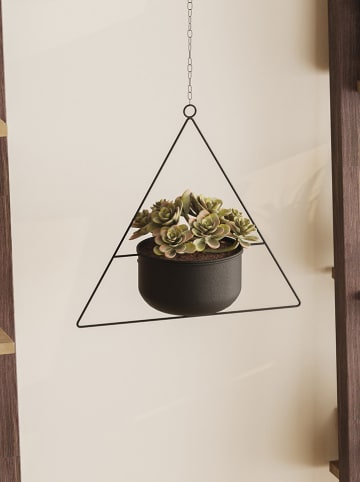 Blumentopf "Harpusta" in Schwarz - (H)40 x Ø 17 cm
