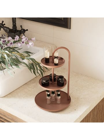 Etagère "Kalki" koperkleurig - (H)32 x Ø 20 cm