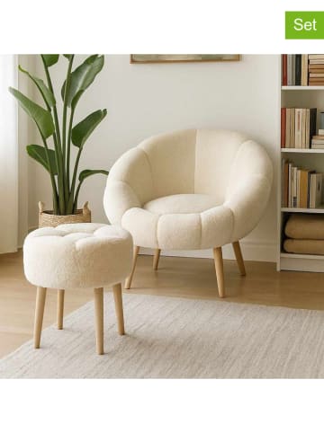 2tlg. Möbelset "Lida" in Creme