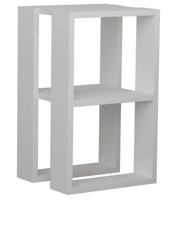 Nachtkastje "Lonie" wit - (B)30 x (H)55 x (D)30 cm