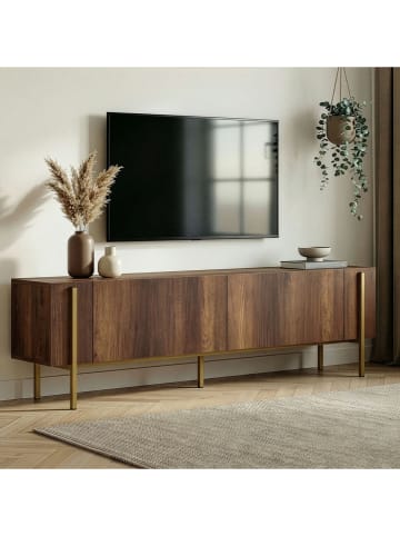 Szafka RTV "Nexus" w kolorze złoto-brązowym - 180 x 45 x 30 cm